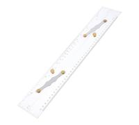 FOMIYES Acrylic Parallel Ruler for Marine Navigation with Precision Measurement and Convenient Pull Design, Stainless Steel Edges, for Ocean Navigation and Marine Research by Seafarers