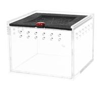 FOMIYES Acrylic Reptile Feeding Box for Gecko, Lizard, and Silkworm Breeding and Pet Care