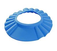 FOMIYES Adjustable Baby Shower Cap Blue Waterproof Eva Shampoo Bath Hat Protector for Boys and Girls Bathing Hair Wash Shield Safety Bath Accessory