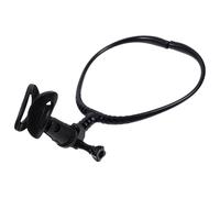 FOMIYES Adjustable Microphone Neck Mount Rack with Clip, Hands-free Mic Holder for Singing, Hosting, Outdoor Live Streaming, Compatible with Live Stage and Broadcasting