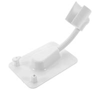 FOMIYES Adjustable Shower Head Bracket Wall Mount Holder for Handheld Showerhead Bathroom Plastic Shower Arm Connector White