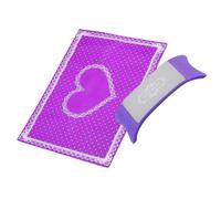 FOMIYES Advanced Silicone Hand Pad for Manicure Foldable Washable Hand Pillow Cushion in Purple Salon Tool for Comfortable Nail Art and Professional Use
