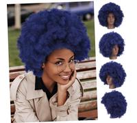 FOMIYES African Curly Wig for Women Short Fluffy Afro Wig Natural Style Curls for Theme Parties Cosplay and Daily Wear