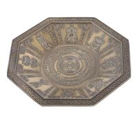 FOMIYES Alloy Incense Ash Container with Stable Structure and Exorcising Evil Spirits Function, Simple Styling Design Suitable for Home Fragrance and Temple Worship Rituals