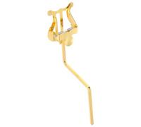 FOMIYES Alto Saxophone Marching Lyre Sheet Music Holder Clip - Portable Metal Saxophone Accessory Stand for Wind Instruments, Vertical Music Holder for Sax Clips and Band Performances