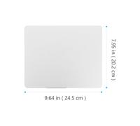 FOMIYES Aluminum Alloy Double-Sided Mouse Pad Medium Silver, Portable Metal Desk Mat for Office and Home Use, Compatible with Wired and Wireless Mouse