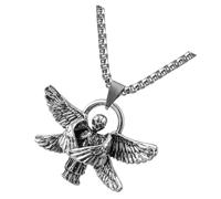 FOMIYES Angel Wing Pendant Necklace Elegant Neck Jewelry Chic Accessory for Parties and Daily Wear for