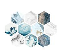 FOMIYES Anti-Skid Hexagon PVC Tile Stickers Self-Adhesive Floor and Wall Decals for Kitchen and Bathroom, Waterproof Non-Slip Bathroom Adhesive Patches, DIY Home Décor Floor Tile Sticker