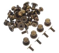 FOMIYES Antique Bronze Miniature Pull Handles 20 Sets for Vintage Furniture Drawers and Decorative Boxes with Screws Quick Upgrade for Kitchen and Vanity