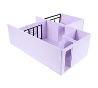 FOMIYES Architectural Model DIY Miniature Apartment Kit 1:25 Scale Seamless Interior Section Floor Plan for Hobbyists and Students