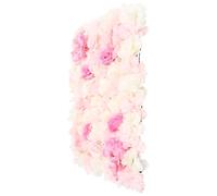 FOMIYES Artificial Rose Wall Hanging 40x60cm Faux Flower Decor Panel for Wedding Birthday Home Decoration, Blush Pink Rose Wall Backdrop with Hanging Flower Arrangement