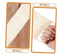 FOMIYES Back Exfoliating Shower Scrubber with Dual Rough Texture Lightweight Reusable Bath Towel for Body Cleaning and Comfortable Massage Long Pull Rope for Reach