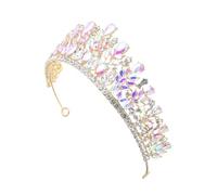 FOMIYES Baroque Bridal Tiara Crown with Marquise Rhinestones Lightweight Headpiece for Women Brides Princesses Wedding Photoshoot Accessory