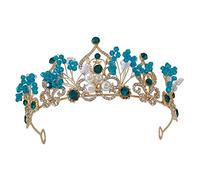 FOMIYES Baroque Style Bridal Tiara Elegant Crystal Rhinestone Crown Hair Accessory for Weddings and Banquets for Brides and Special Occasions