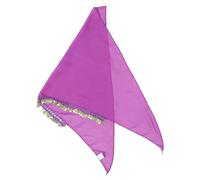 FOMIYES Belly Dance Headscarf Belly Dance Headband Ethnic Tribal Gauze Metal Fabric Adjustable Band Coin Embellishments Lightweight Women Performance Accessory