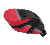FOMIYES Bike Saddle Bag with 3D Shell Design and Multiple Compartments for Road and Mountain Bikes Rainproof Tail Pouch for Phone Wallet and Tools Red