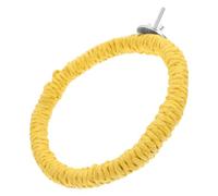 FOMIYES Bird Rope Perch Swing Climbing for Parrots Budgie and Cockatiel with Natural Paper Rope Ring, Bird Cage Playground Stand for Beak Chewing and Perching