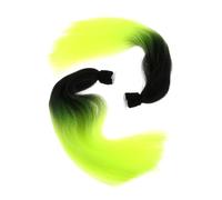 FOMIYES Black Braided Double Ponytails Helmet Braids Wigs Made of Synthetic Materials, Easy to Take Care and Eye-catching, Stylish Accessory for Motorcycle Helmets, Unisex Use