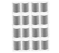 FOMIYES Black Eyeliner Stickers 80 Pairs Waterproof Reusable Eye Line Sticker Decals for Precise Cat Eye Makeup Tools Suitable for Daily Cosmetic Use