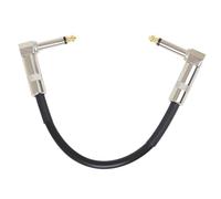 FOMIYES Black Metal and Pvc Guitar Cable with 6.35mm Connectors, Beautiful and Practical Design for Guitar Effects Pedal Performance, Convenient and Sturdy Instrument Cable for Musicians