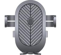 FOMIYES Black Plastic Phone Holder and Stable Support with Clip on Design Trolley Phone Mount Simple Structure Design for Easy Attachment for Safe Bike Riding Suitable for Daily Use