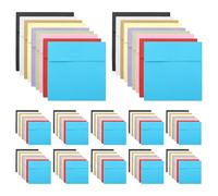 FOMIYES Blank Kraft Envelopes Paper 100Pcs 4X4 Inch Small Envelopes for Letter Mailing and Membership Cards