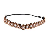 FOMIYES Bohemian Glass Beaded Head Chain Holiday Headpiece Rhinestone Forehead Band for Women Wedding Party Accessories