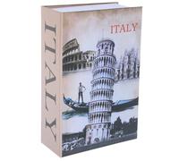FOMIYES Book-shaped Safe Box with Spacious Interior and Antitheft Protections, Realistic Book Cover Design Piggy Bank for Money, USB Drives, and Small Electronics Storage at Home