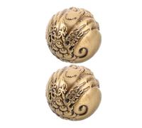 FOMIYES Brass Hand Strengthener Balls for Hand and Wrist Strengthening Finger Grip Exercise Equipment for Seniors 1 Pair Precision Solid Bearing for Rehabilitation and Fitness
