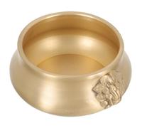 FOMIYES Brass Lion Incense Burner Treasure Basin Cornucopia Bowl Home Tabletop Decoration Feng Shui Wealth Offering Bowl for Living Room Display