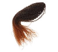 FOMIYES Brazilian Wave Braiding Hair Extensions Lightweight Heat-resistant Synthetic Fiber Curly Crochet Micro Afro Brazilian Braids for African Festivals and Daily Wear