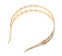FOMIYES Bridal Glitter Star Hairband for Women Double Metal Headband Shiny Star Details Versatile Hair Accessories for Weddings and Formal Events