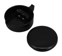 FOMIYES Calligraphy Inkwell Dish with Brush Holder and Lid, Multifunctional Ink Container for Desk Storage and Chinese Calligraphy Practice