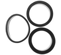 FOMIYES Car Air Filters Adapter Rings 3 Pcs Black Rubber 76Mm 3 Inch Cone Air Filters Reducing Sleeve Performance Long-Lasting Replacement for Engine Intake