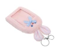 FOMIYES Card Pack Cute Rabbit Plush Keychain Holder Soft Cartoon Student Id Card Sleeve Cover for Everyday Use