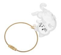 FOMIYES Cat Hair Storage Box Whiskers Box Pet Hair Container Cartoon Cute Keychain Pendants Keyring for Collecting