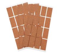 FOMIYES Category Storage Cork Stickers 48Pcs Blank Water Resistant Labels for Cosmetic Bottles and Household Containers