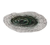 FOMIYES Ceramic Butterfly Puddler Water Dish Large Blue Eye Tear Outdoor Bee and Butterfly Feeder Tray Garden Bird Food Container