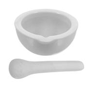 FOMIYES Ceramic Mortar with Pestle Set for Laboratory and Medicine Grinding, 1pcs Porcelain Spice Crush Pot, Sturdy Ceramic Bowl for Seasoning and Garlic Crushing