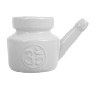 FOMIYES Ceramic Nasal Rinse Bottle 350ml Sinus Rinse Kit for Safe and Gentle Nasal Cleaning, Elegant Design Suitable for Yoga and Seasonal Changes