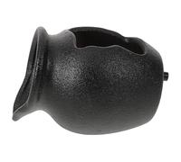 FOMIYES Ceramic Waterfall Jar Indoor Fountain Decorative Pot with Circulating Water Flow, Small Black Eco-friendly Fish Keeping Jar for Garden and Courtyard Landscape