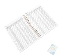 FOMIYES Checkbook Register Ledger Financial Notebook Marble Light Red Currency Expense Tracker Personal Budgeting Notebook for Banking and Money Management