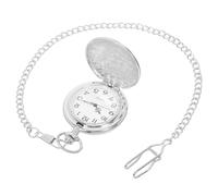 FOMIYES Classic Pocket Watch Vintage Mechanical Men Retro Arabic Numerals Dial for Formal Events Casual Use Chain