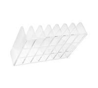 FOMIYES Clear Makeup Organizer with Large Seven-compartment Drawers for Vanity and Office Storage Transparent Cosmetic Storage Box for Nail Supplies and Stationery Multipurpose Desk