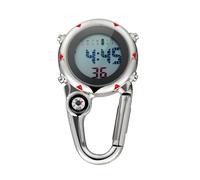 FOMIYES Clip-on Quartz Watch: Backpack Fob Belt Glow in The Dark Unisex Pocket Watch with Dial for Doctors Nurses Fishing Outdoor Activities