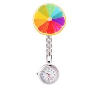 FOMIYES Colorful Pendant Electronic Pocket Clock with Clamp for Nurses Doctors Sanatorium Time Keeper Therapy Use