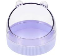FOMIYES Compact Hamster Water Bowl Lavender Acrylic Pet Food Dish Prevent Food Spill Holding and Water for Household Chinchilla and Rat