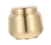 FOMIYES Copper Mini Ashes Urn with Secure Lid Metal Keepsake Box for Human Cremation Ashes Small Portable Storage Jar for Tea Memorial Use