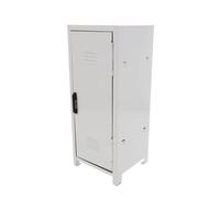 FOMIYES Cosmetic Storage Box Iron Desktop Organizer for Makeup Vanity Desk Use White Decorative Multifunctional