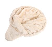 FOMIYES Cozy Cat Climbing Frame Basket with Plush Fleece and Steel Ring Spoon-shaped Deep Basket Cat Bed for Comfortable Resting Space Hanging Hammock for Kittens at Home